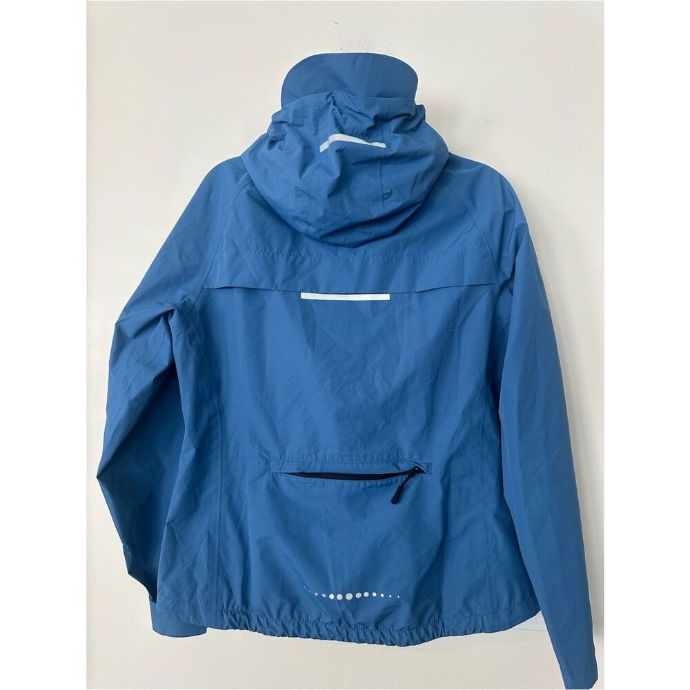 TSLA Blue Hooded Windbreaker Women’s Jacket M - Picture 4 of 6